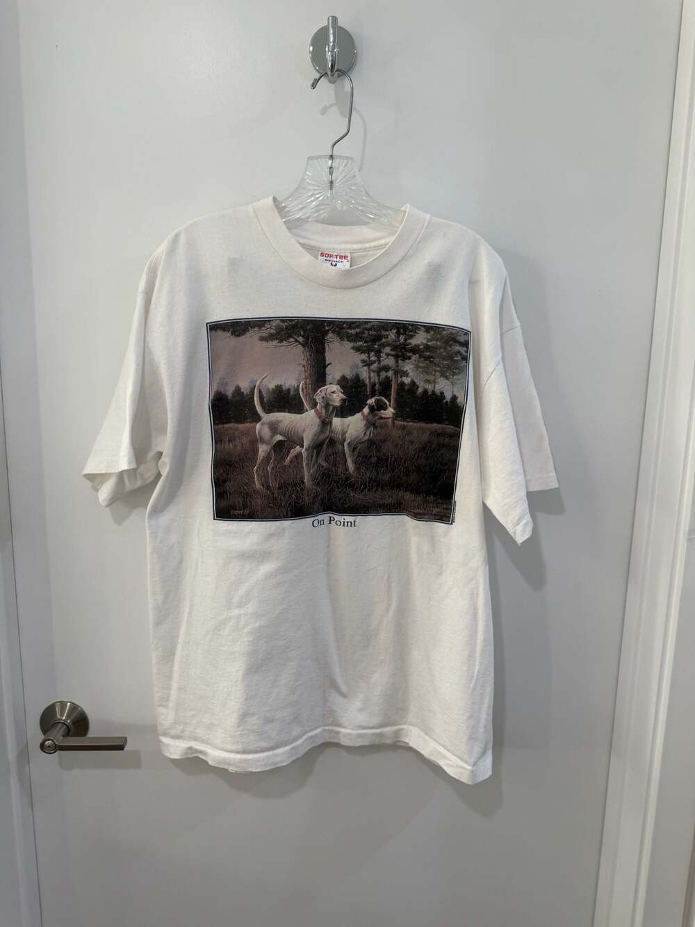 Vintage 1994 Phillip Crowe "On Point" Hunting Dog T-Shirt
